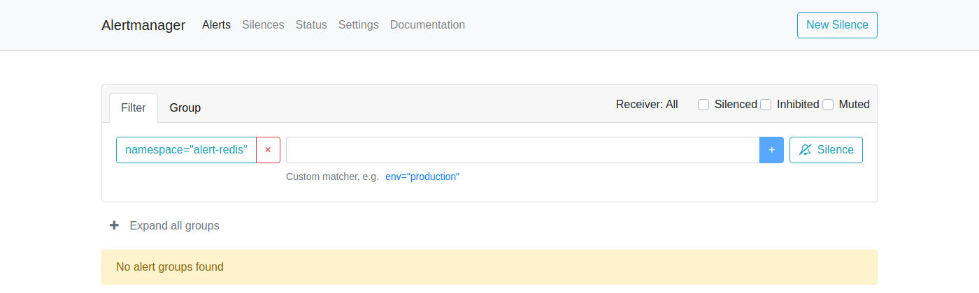 AlertManager — No Active Alerts